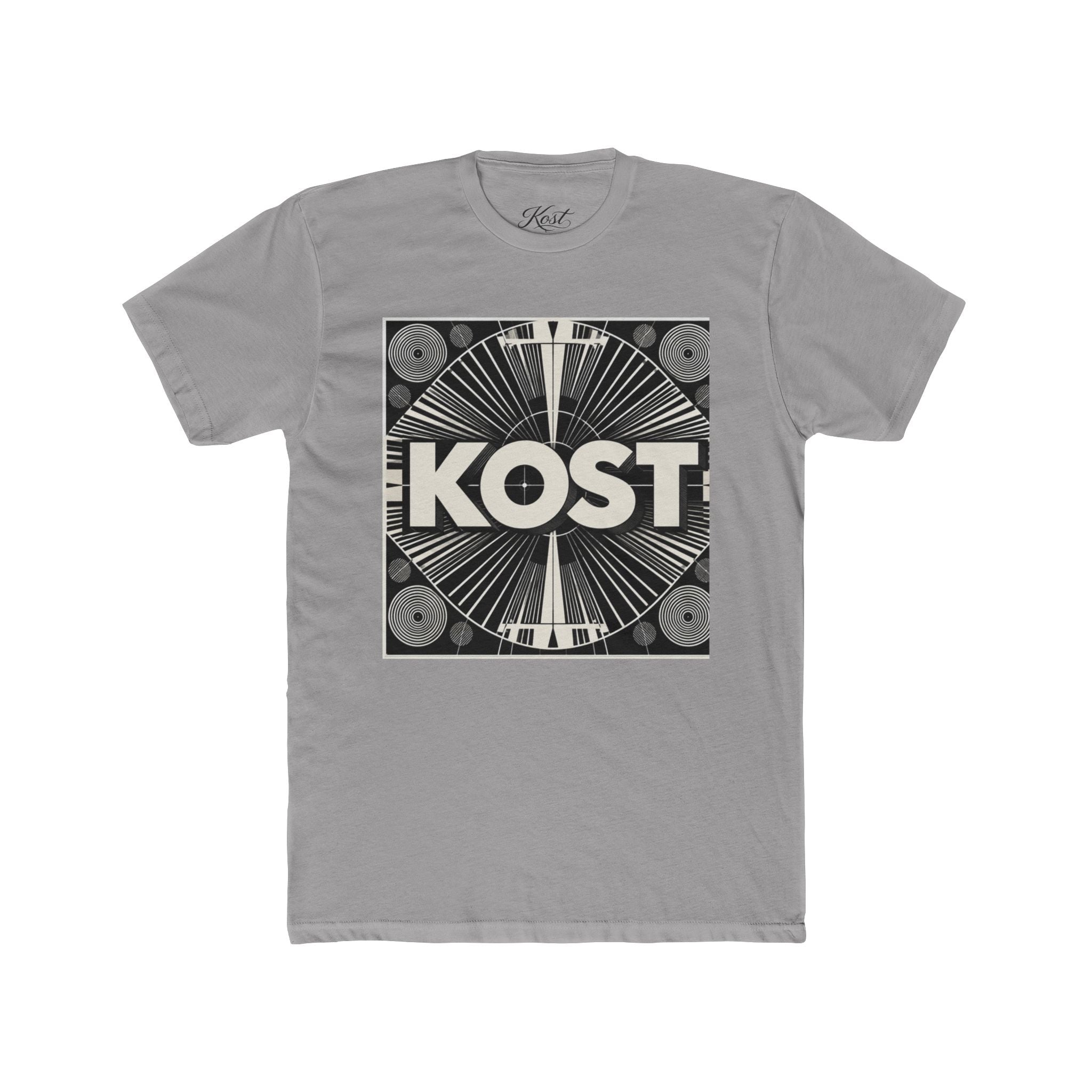 KOST Retro Record Label Tee — Vintage Vinyl Graphic T-Shirt