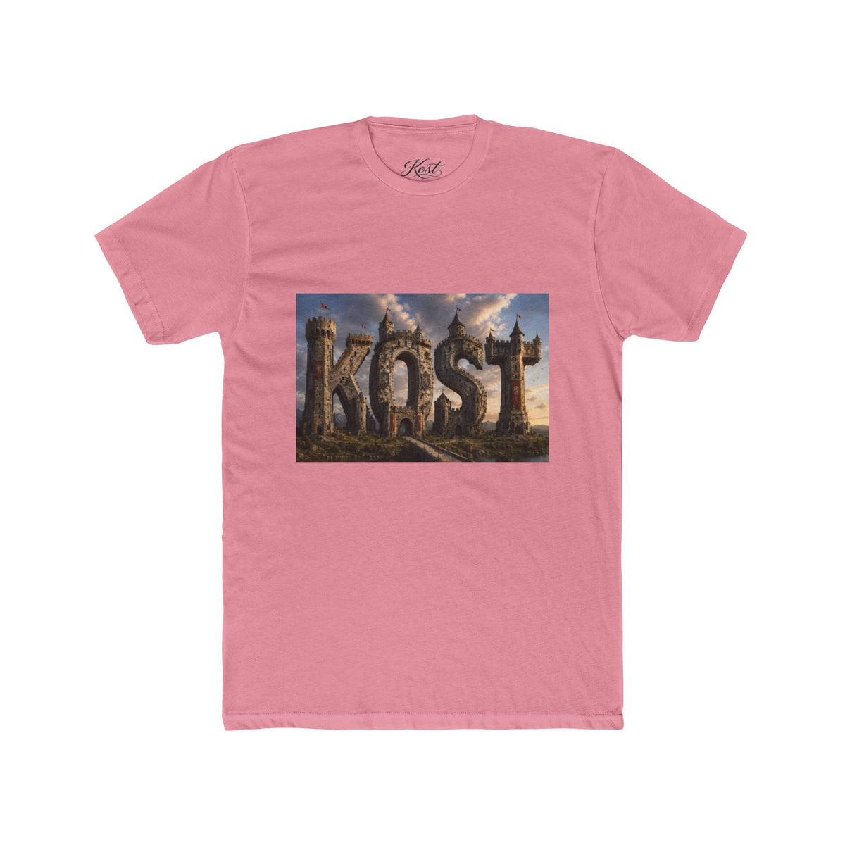 KOST Fantasy Stone Logo Tee — Epic Castle Adventure Graphic T-Shirt
