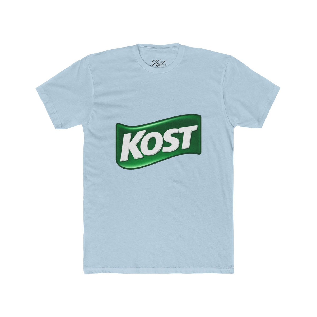 KOST Logo Tee — Vintage Green Wave Graphic T-Shirt
