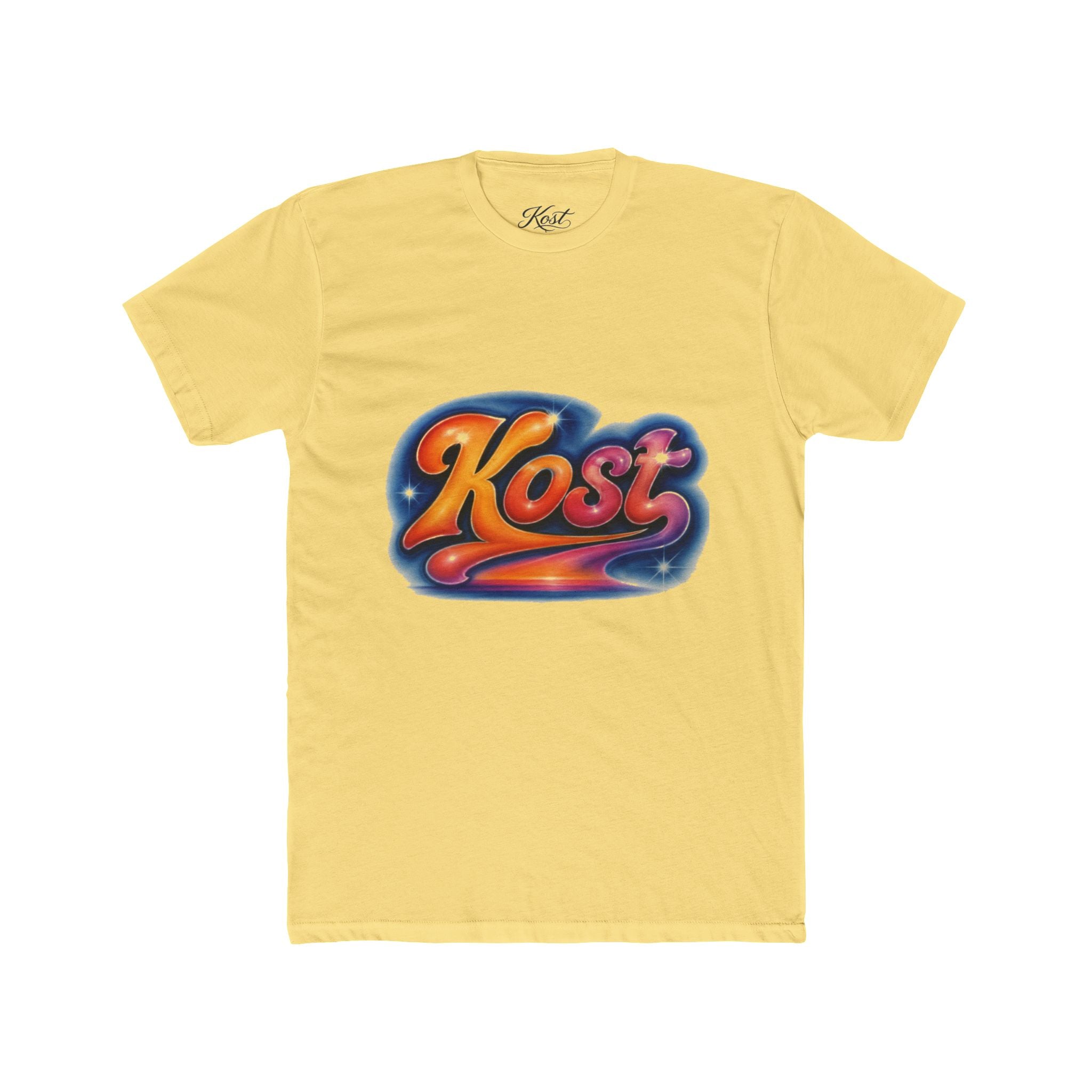 Retro 'Kost' Graphic Tee — Vintage Cosmic Logo T-Shirt