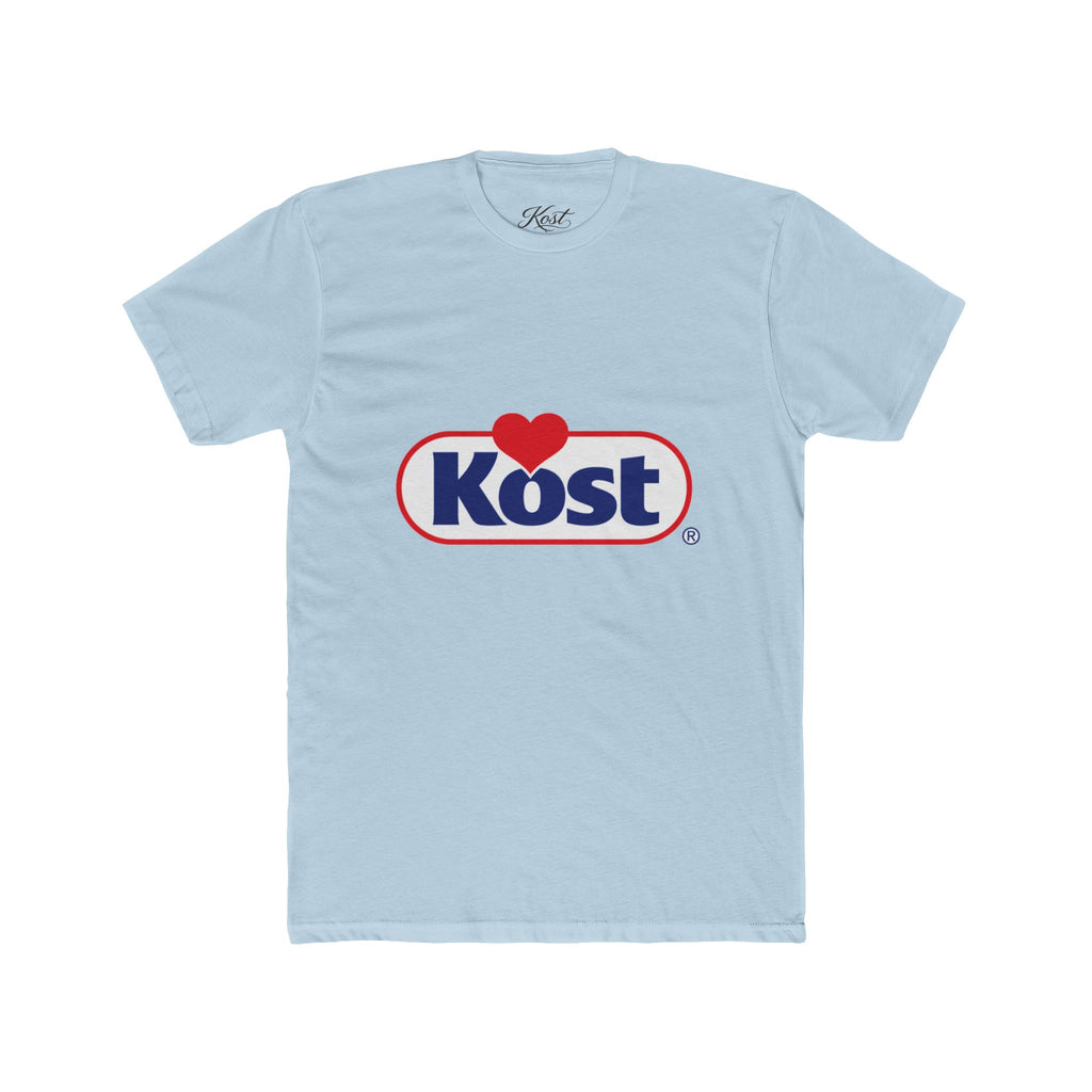 Kost Logo Heart Graphic Tee — Retro Brand-Inspired Cotton T-Shirt