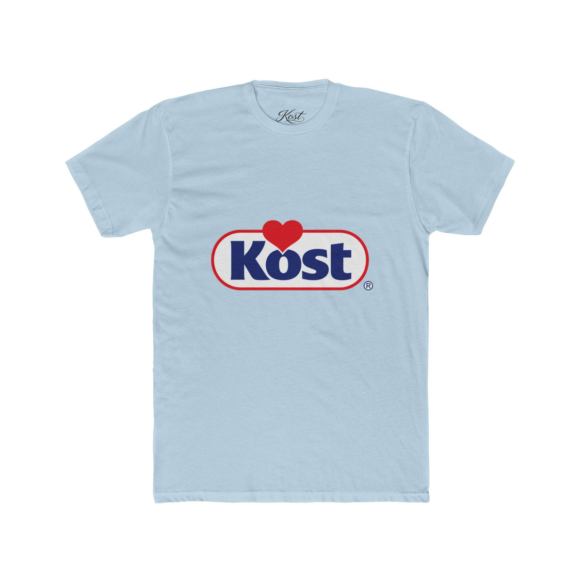 Kost Logo Heart Graphic Tee — Retro Brand-Inspired Cotton T-Shirt