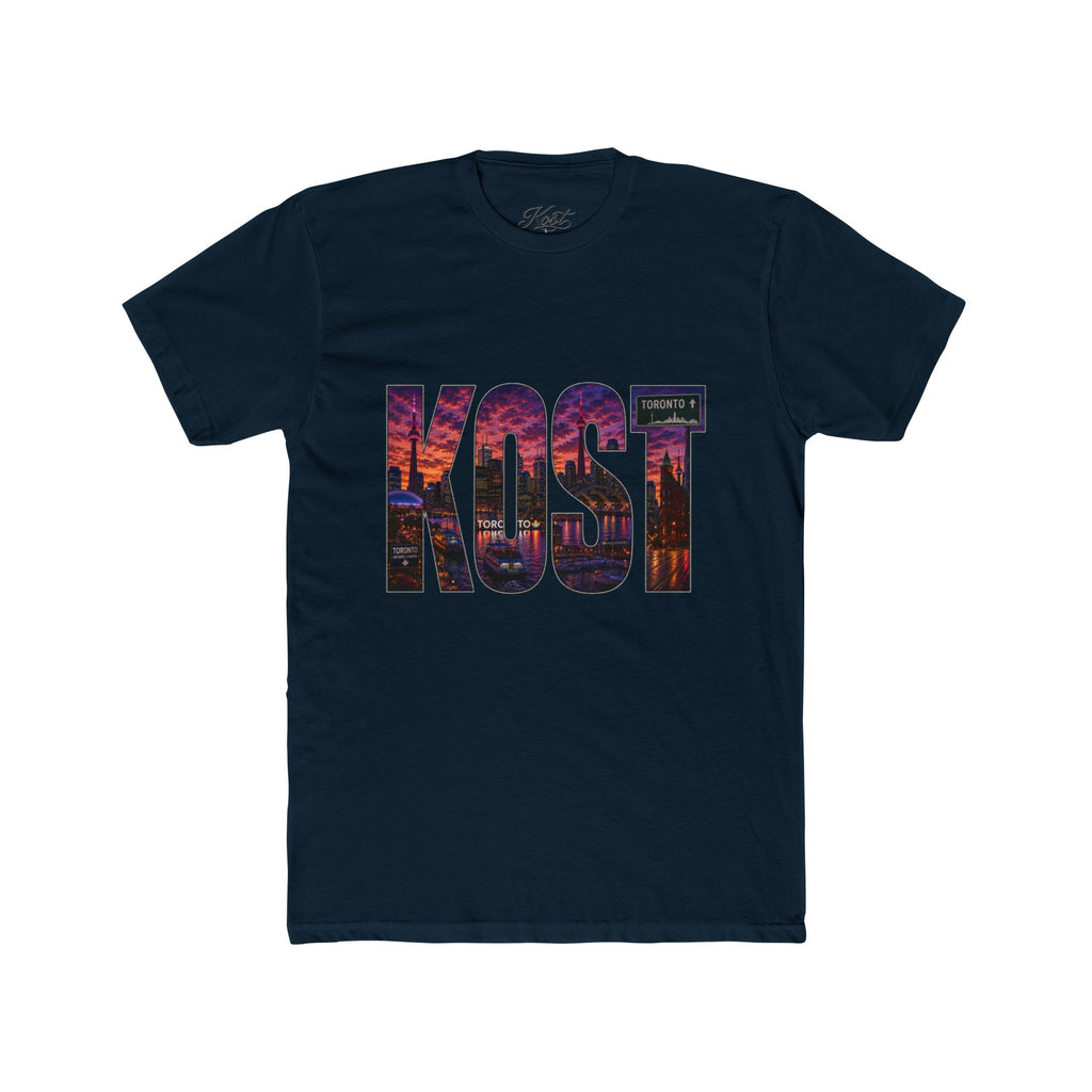 KOST Cityscape Logo Tee — Sunset Skyline Graphic T-Shirt