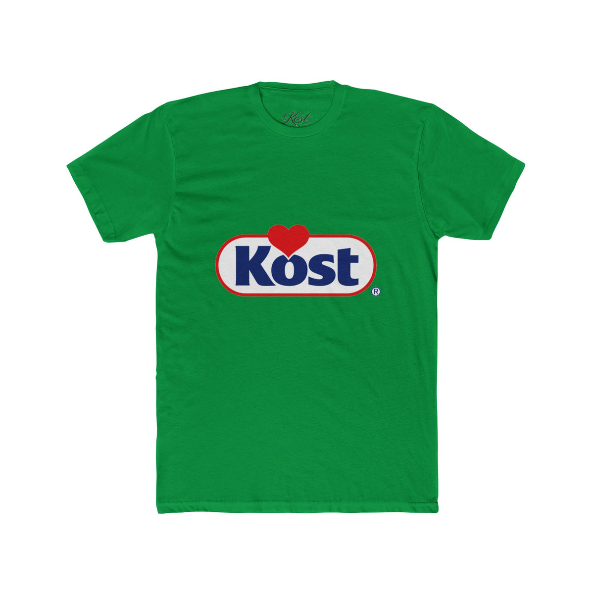 Kost Logo Heart Graphic Tee — Retro Brand-Inspired Cotton T-Shirt