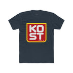 Vintage Retro Logo Tee — "KOST" Bold Square Graphic T-Shirt
