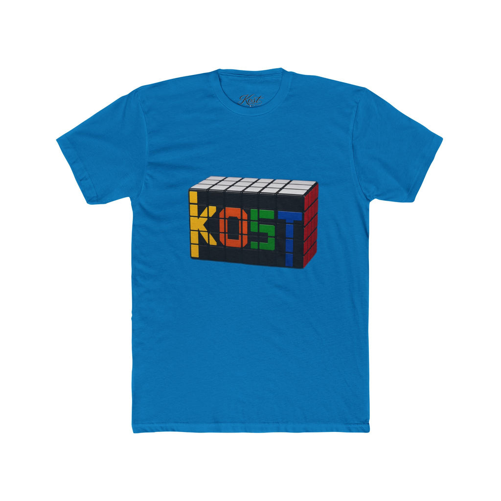 Rubik-Inspired 'KOST' Cube Tee — Retro Puzzle Gamer T-Shirt