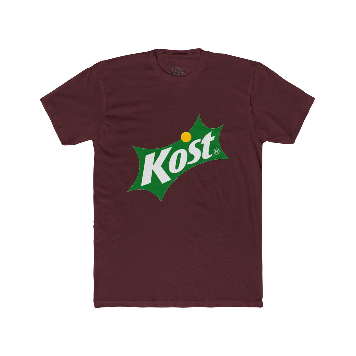 Kost Logo T-Shirt — Retro Green & Yellow Soda-Inspired Tee