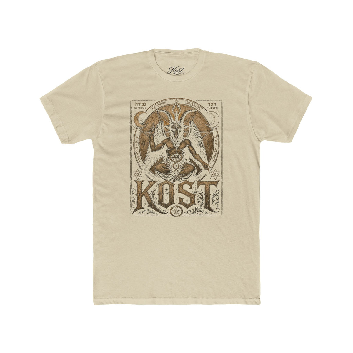 Baphomet Graphic Tee — KOST Occult Goat Sigil Shirt