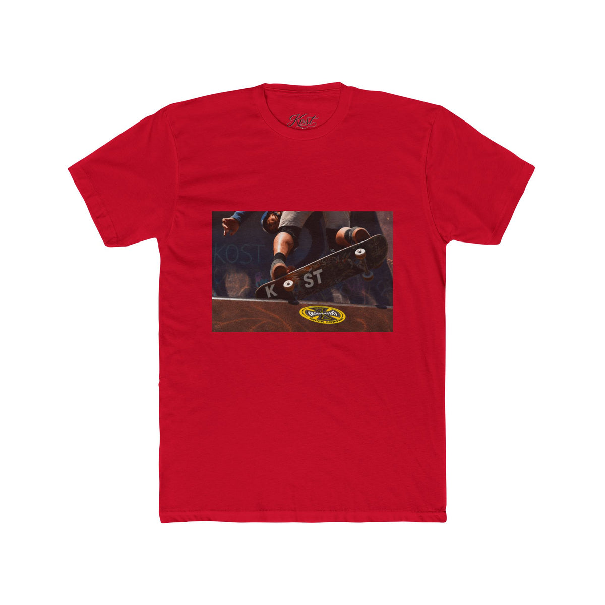 Skateboard Trick Photo Tee — Vintage Skate Deck Graphic T-Shirt