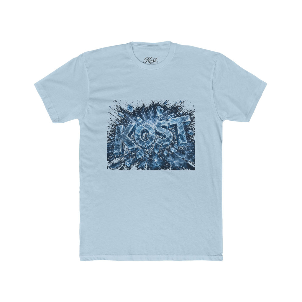 KOST Abstract Blue Graphic Cotton Crew Tee