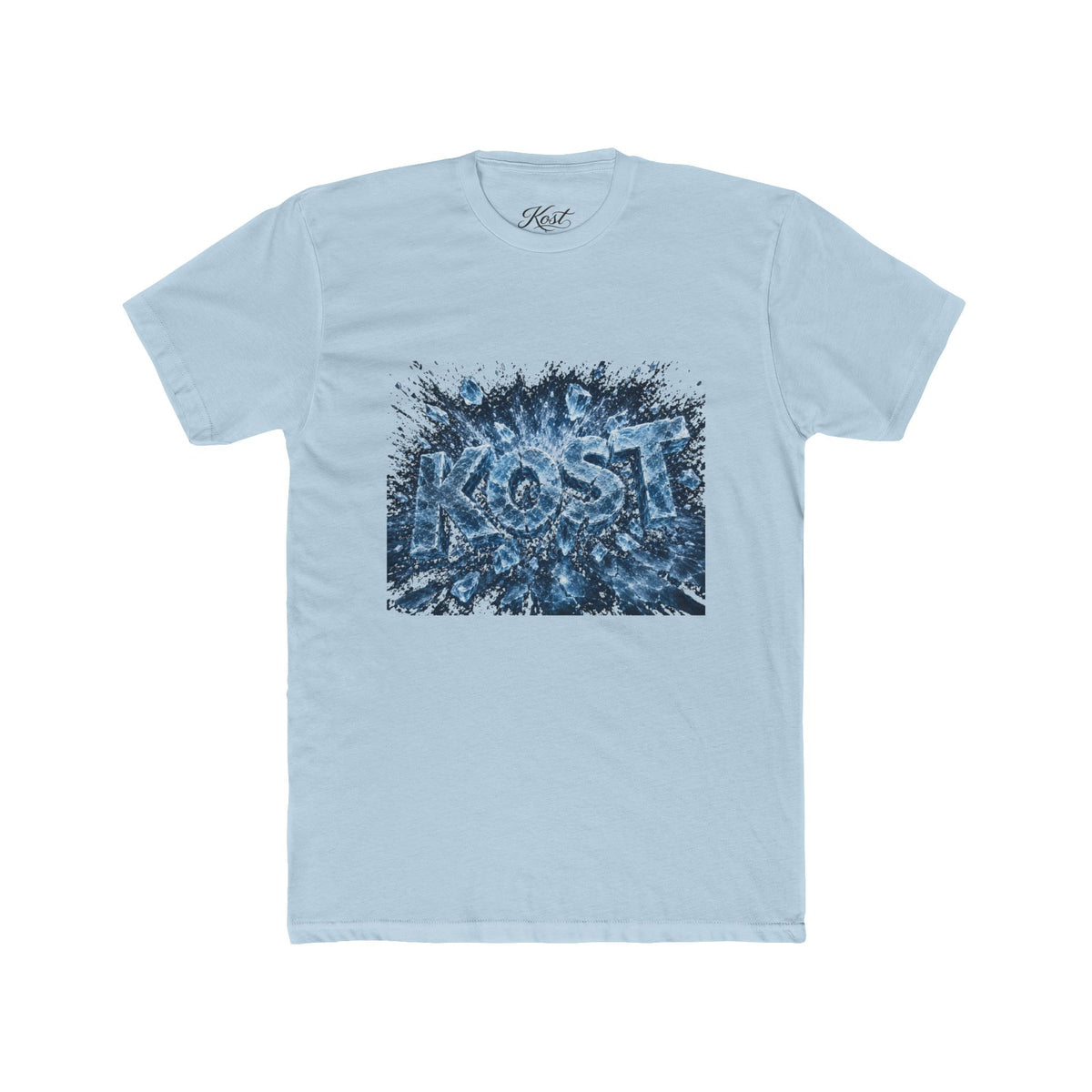 KOST Abstract Blue Graphic Cotton Crew Tee
