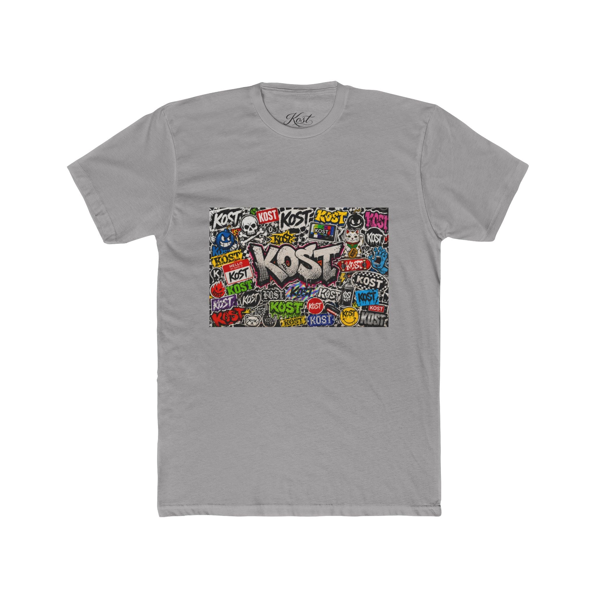 KOST Graffiti Logo Crew T‑Shirt — Urban Streetwear Graphic Tee