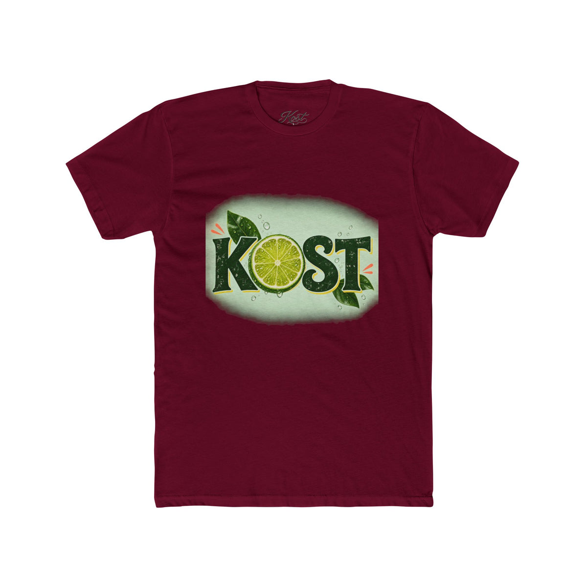 KOST Lime Graphic Cotton T-Shirt