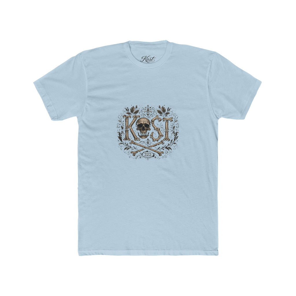Skull & Crossbones Floral Crew Tee - KOST Vintage Graphic T-Shirt