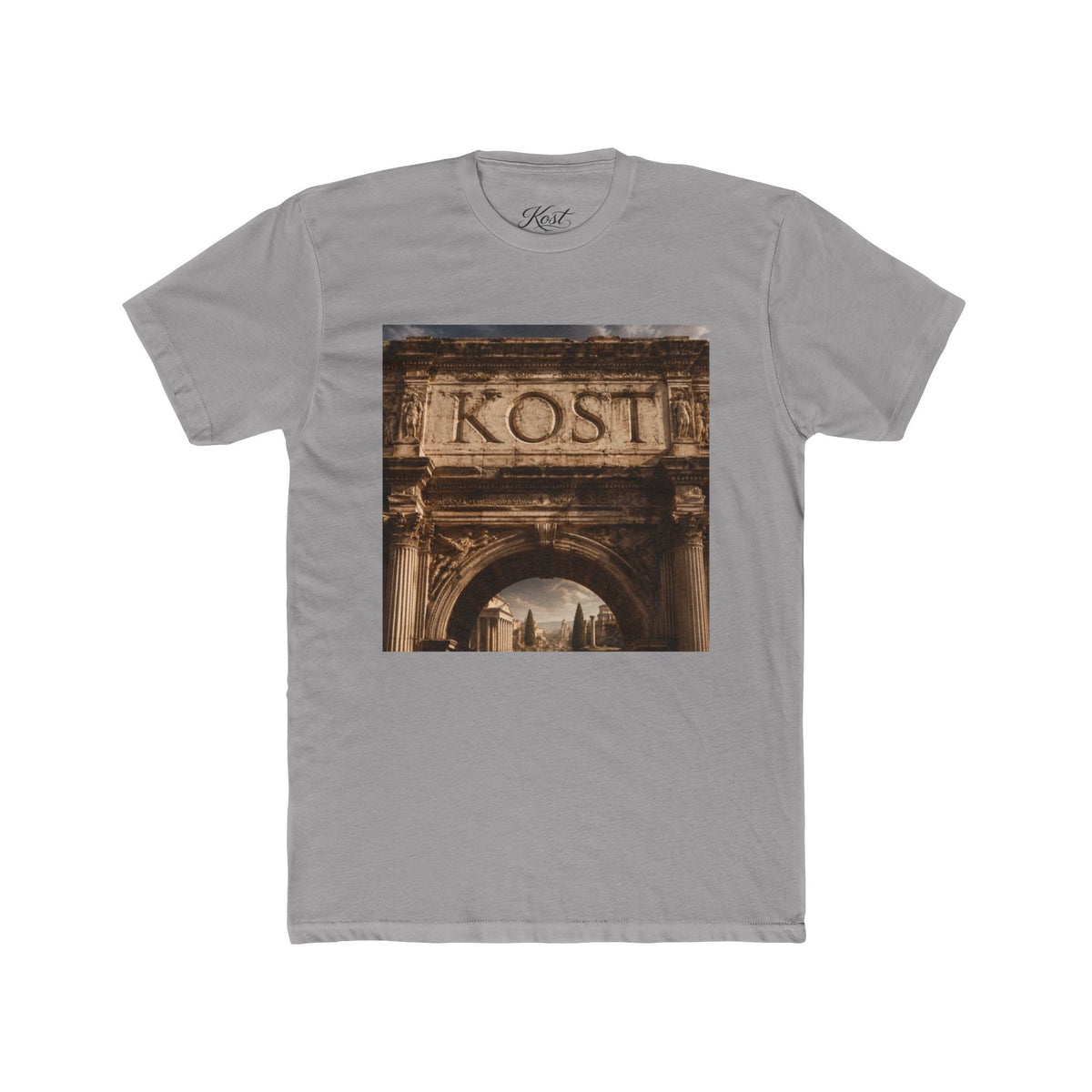 Vintage Roman Arch Tee — 'KOST' Architectural Photo T‑Shirt