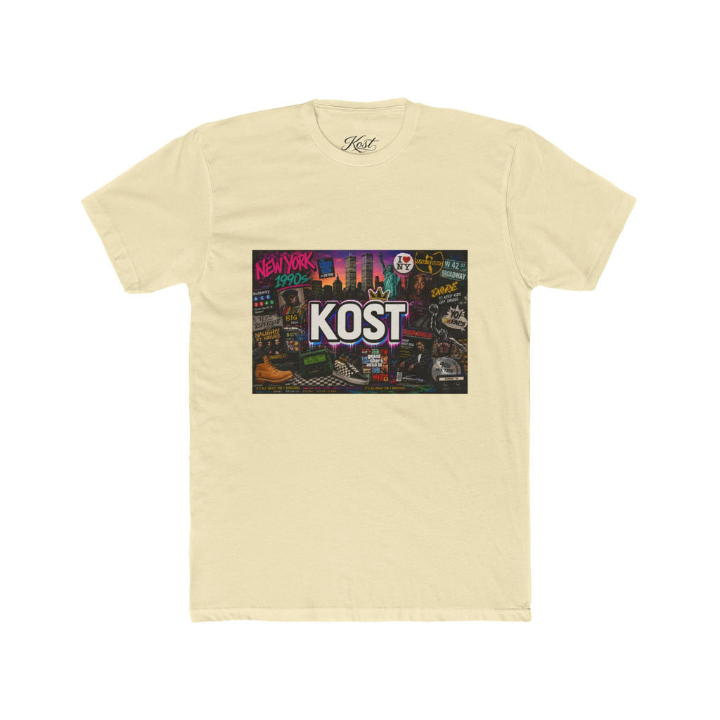 KOST Retro Cityscape Tee — New York Neon Graphic Crew Shirt
