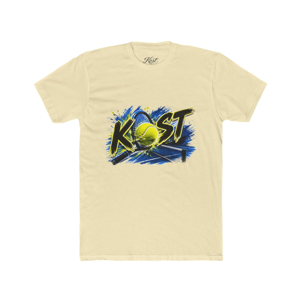 Tennis Graphic Tee — "KOST" Bold Tennis Ball Design