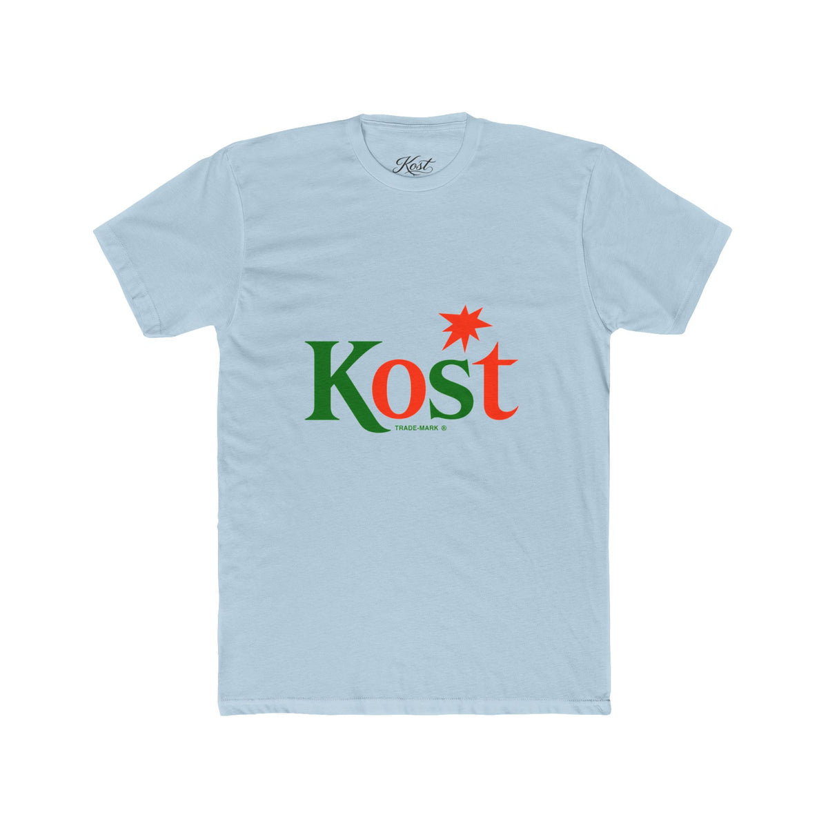 Kost Logo Tee — Retro Green & Red Graphic T-Shirt