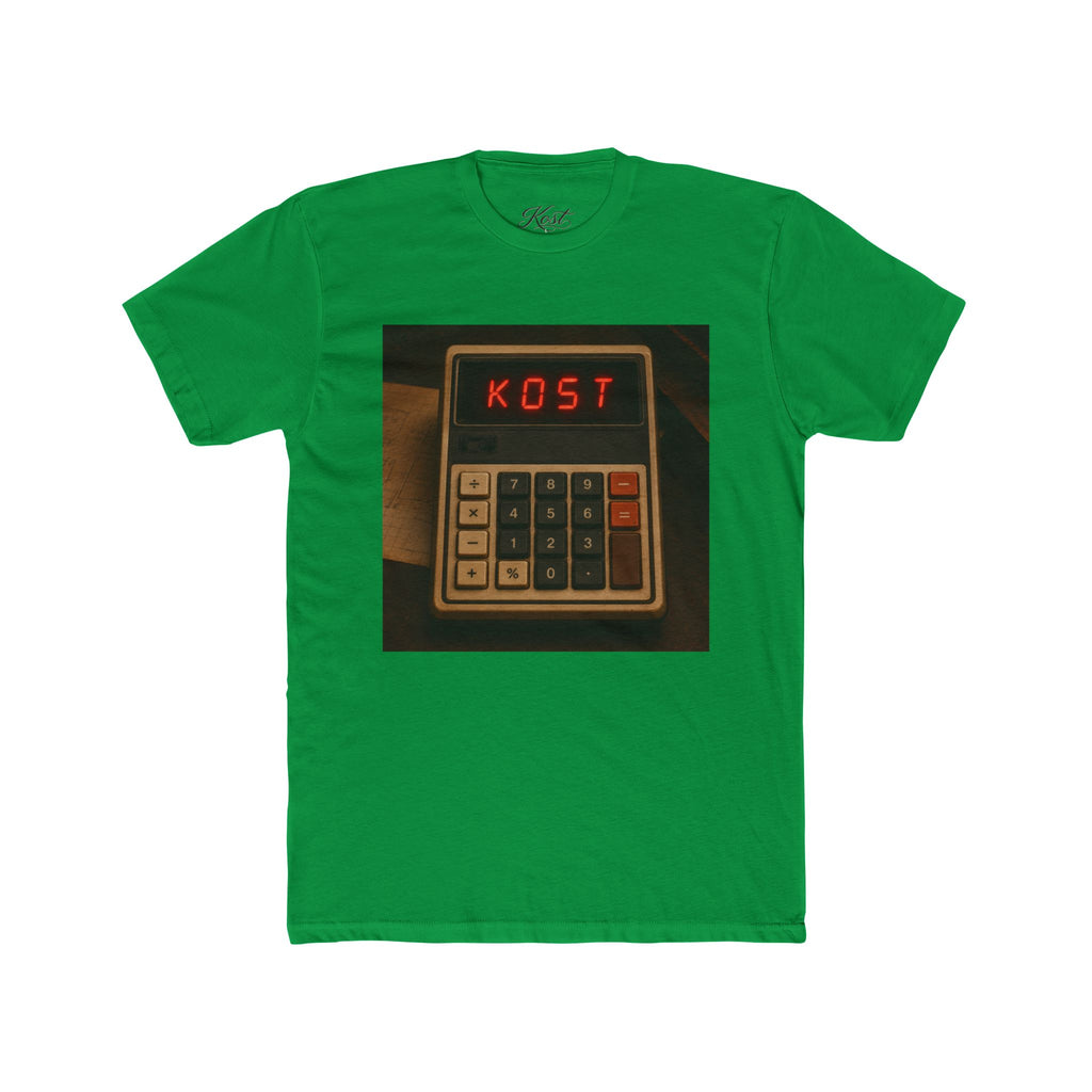 Calculator Retro Tee — “KOST” Vintage Electronics Graphic T-Shirt