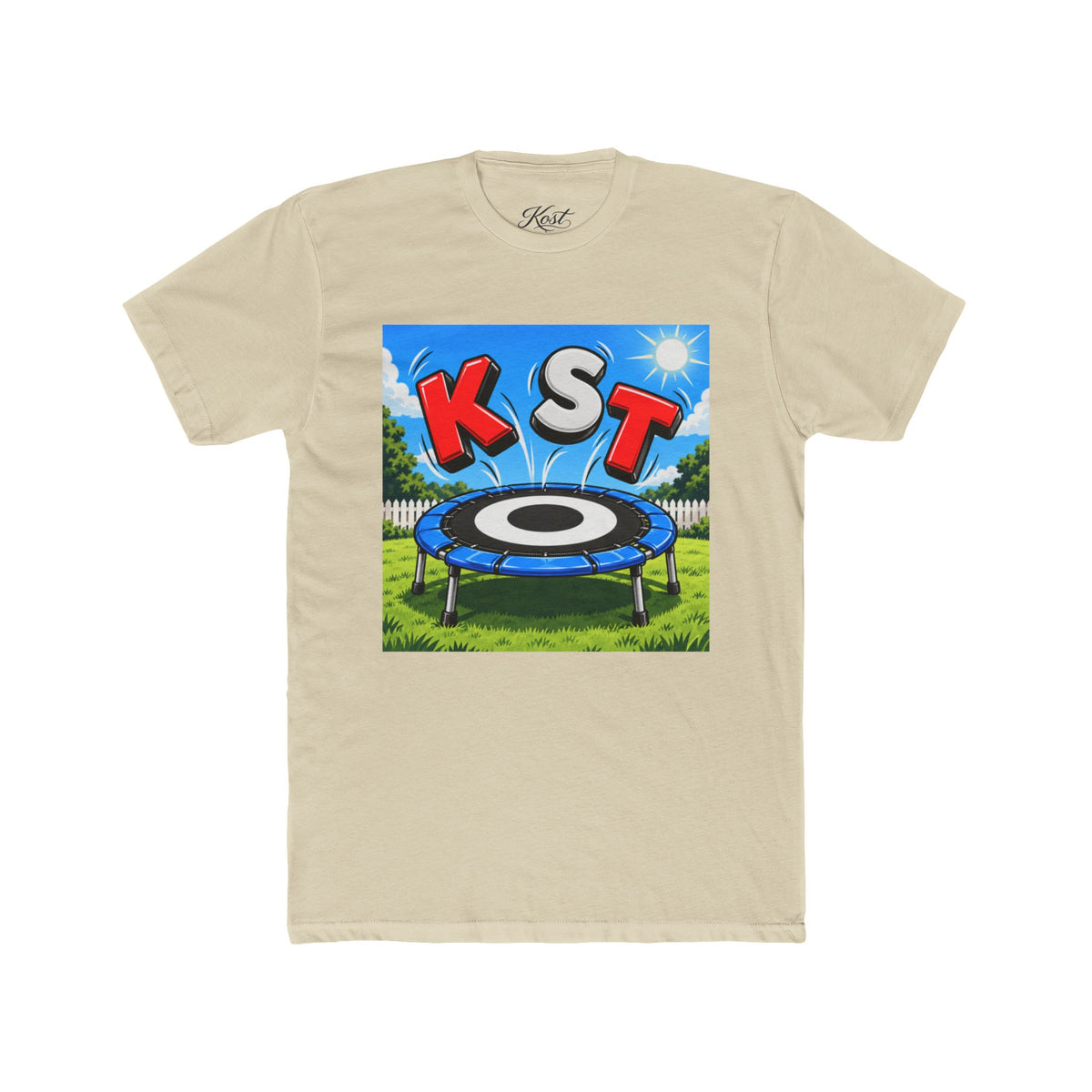 KST Trampoline Graphic Tee — Fun Backyard Jump Shirt