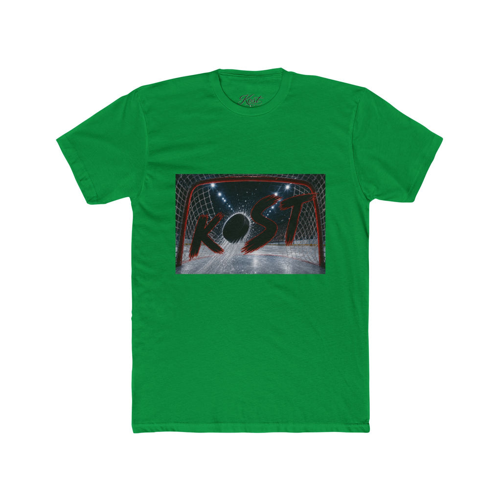 Retro Hockey Rink Graphic Tee — 'KO' Puck Design