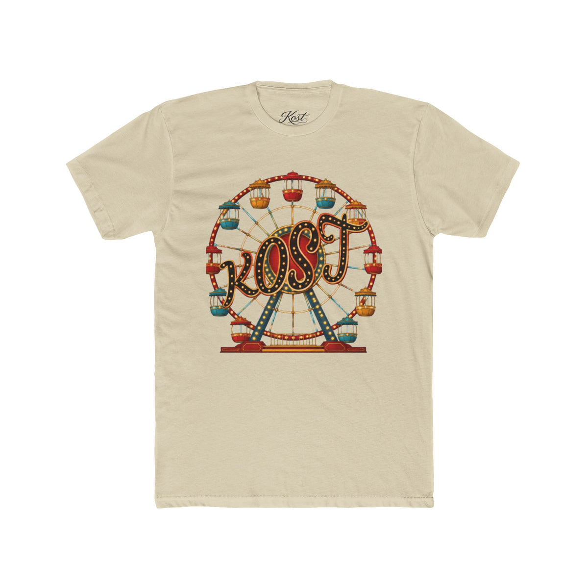 Vintage Ferris Wheel Amusement Park Cotton Tee