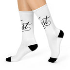 Cursive Personalized Cushioned Crew Socks