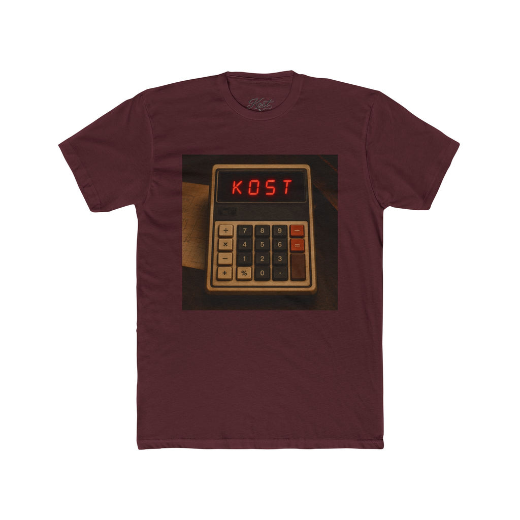 Calculator Retro Tee — “KOST” Vintage Electronics Graphic T-Shirt