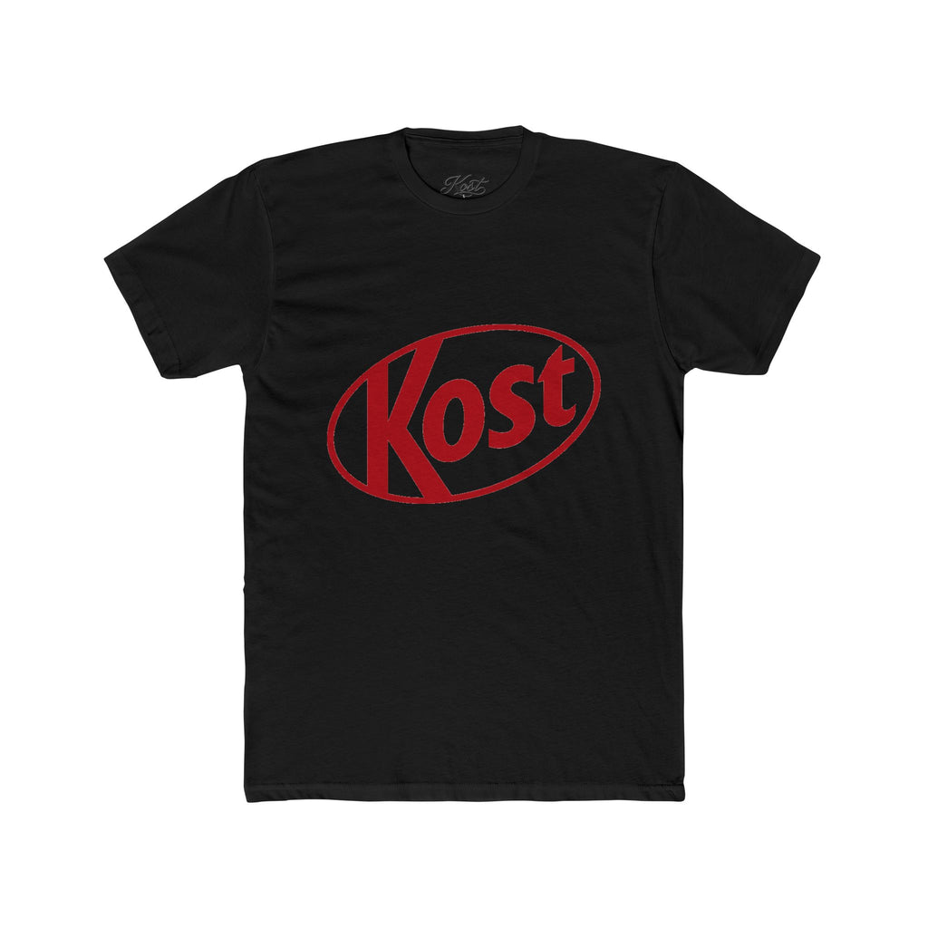 Kost Logo Tee — Retro Red Graphic Crew T‑Shirt