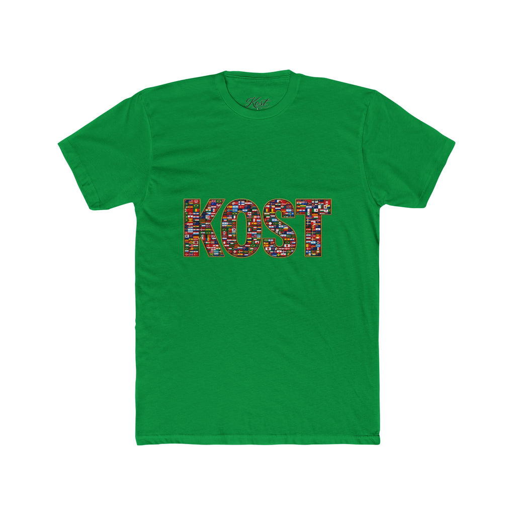 KOST Mosaic Lettered Tee — Colorful Graphic Crewneck T‑Shirt