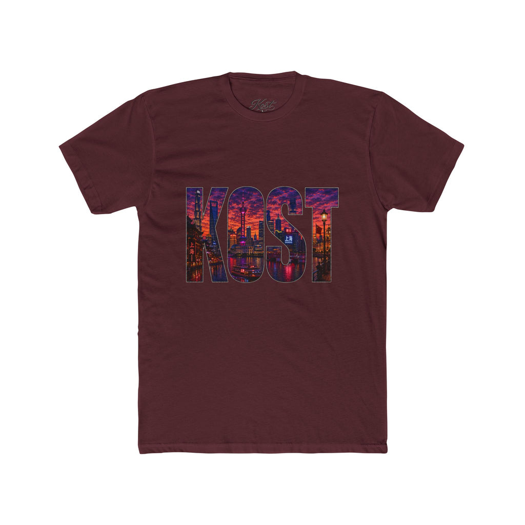 KQST Cityscape Graphic Tee — Bold Urban Lettering T-Shirt