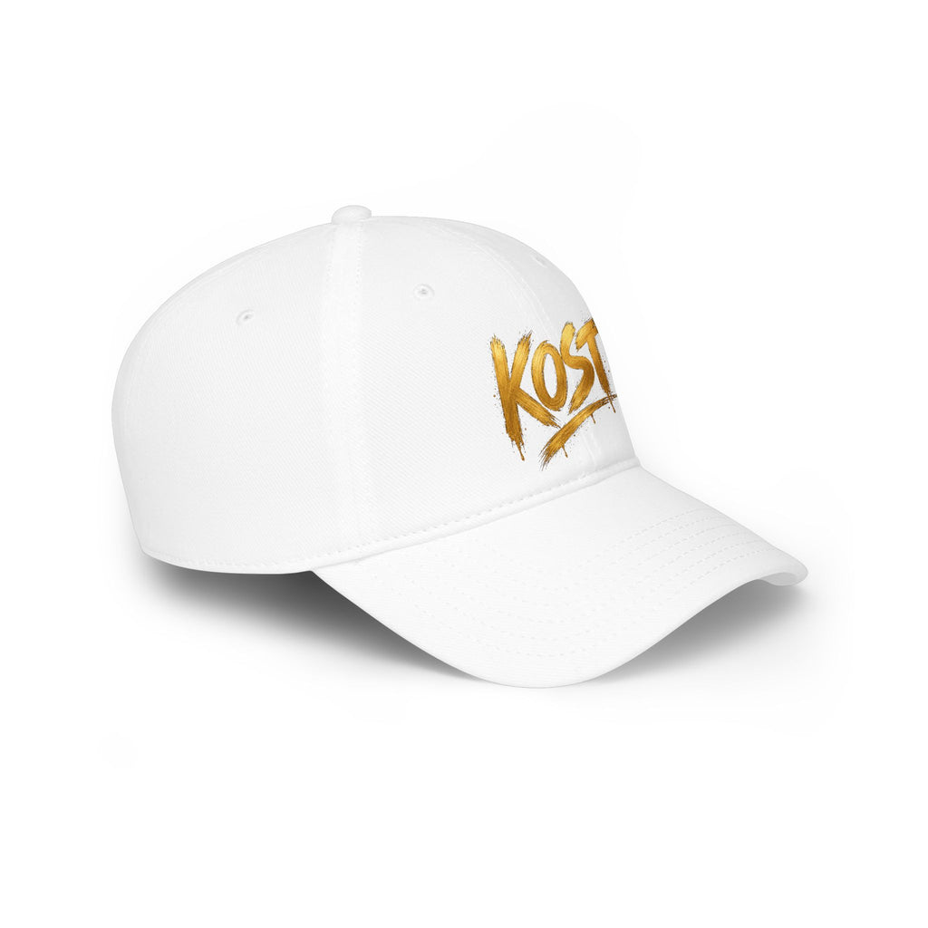 KOST Gold Brush Script Cap