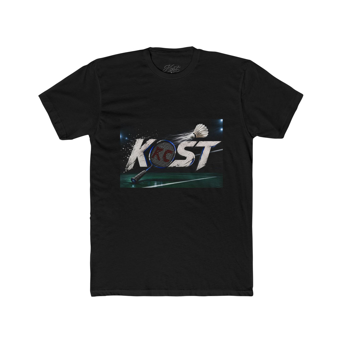 Kost Badminton Graphic Tee — Retro Shuttlecock Sports T‑Shirt