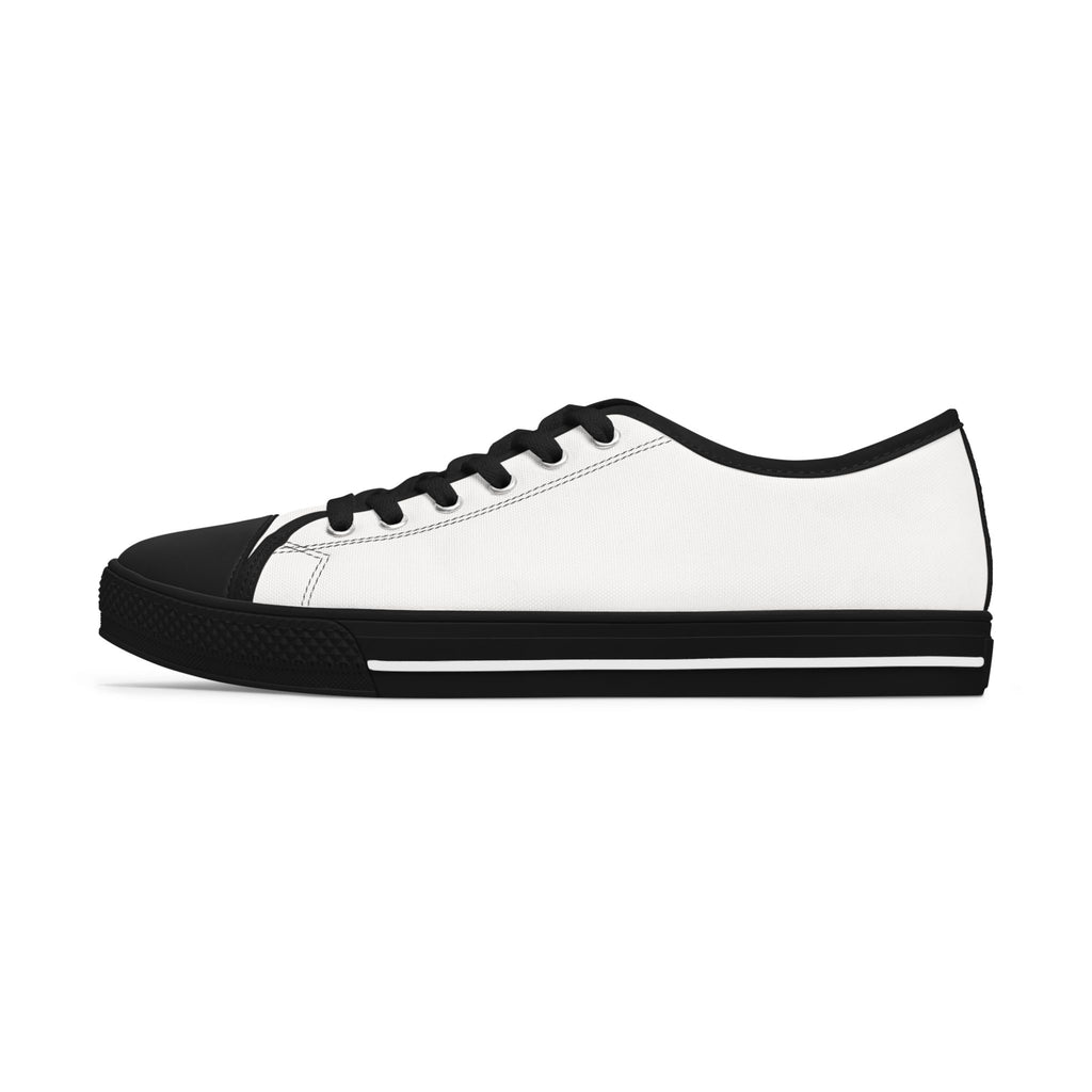 Women's Low Top Sneakers with Custom Script Logo