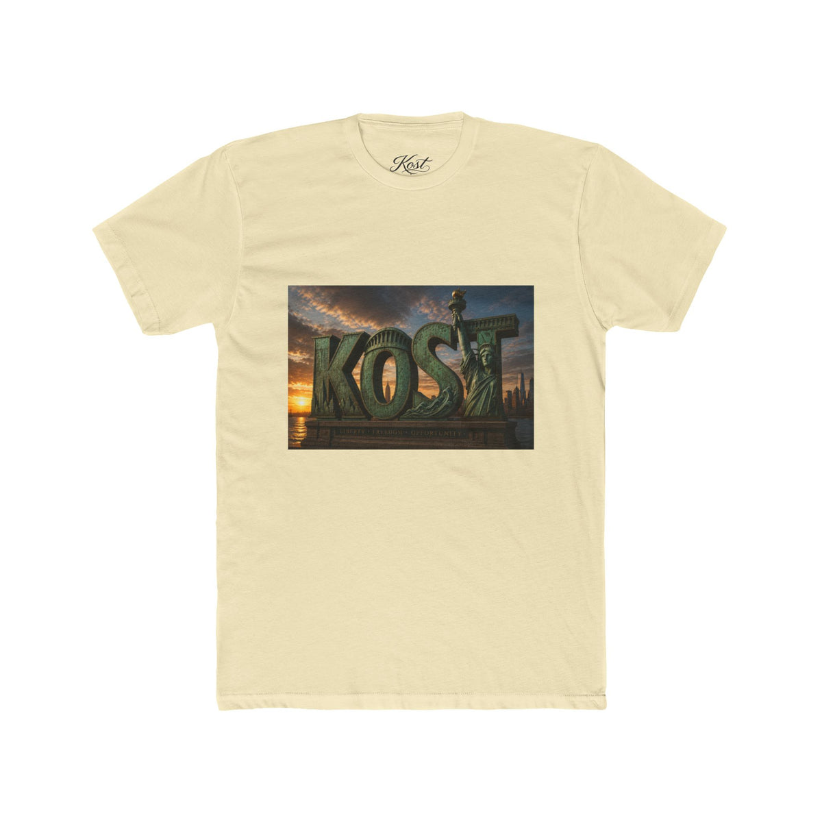 Kost Tropical Sunset T‑Shirt — Vintage Island Logo Tee
