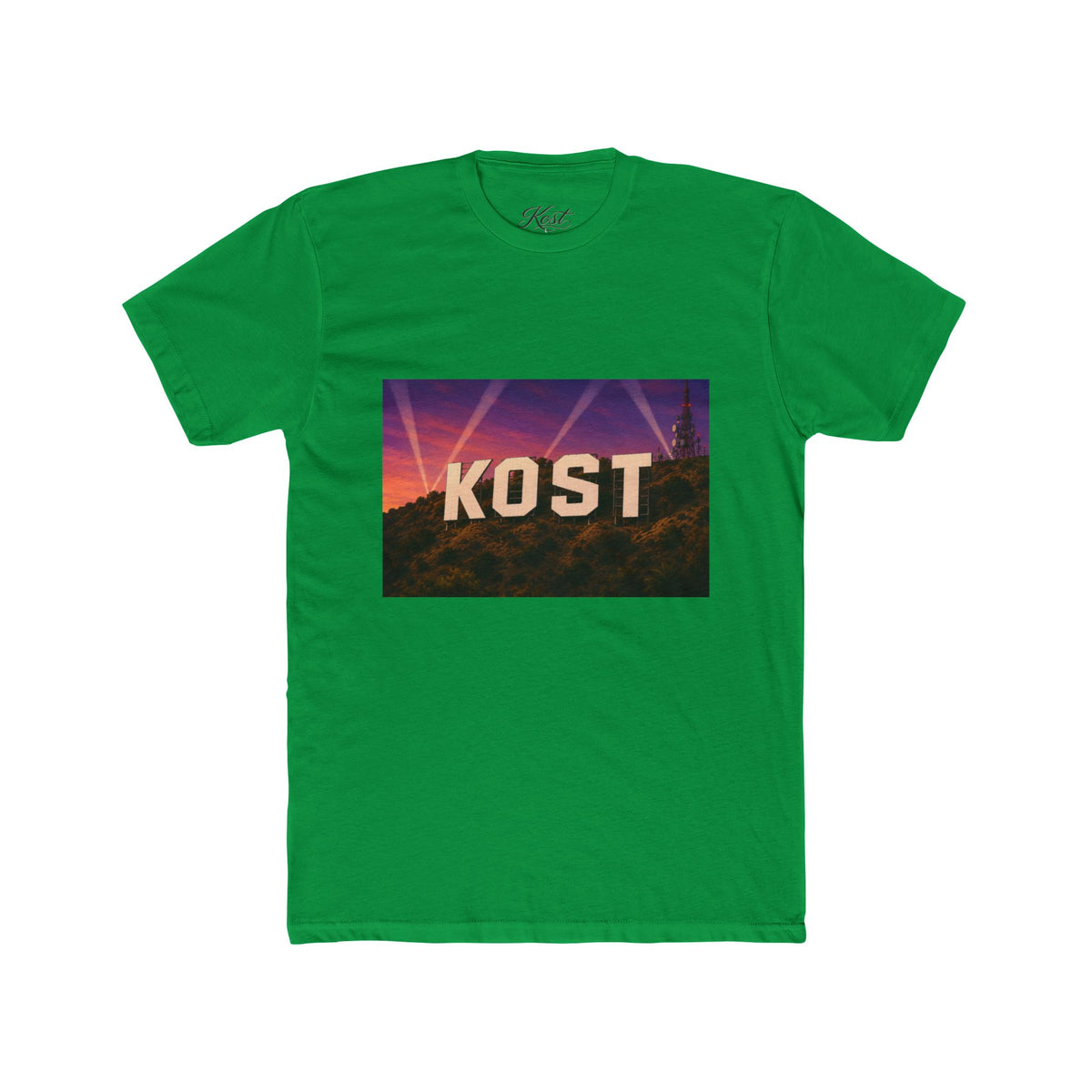 KOST Hollywood Sign Tee — Retro Sunset Graphic T-Shirt