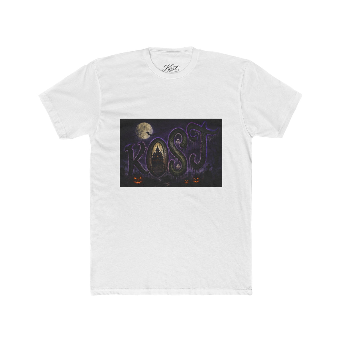 Ghostly 'Frost' Halloween T-Shirt — Spooky Moonlit Typography Tee