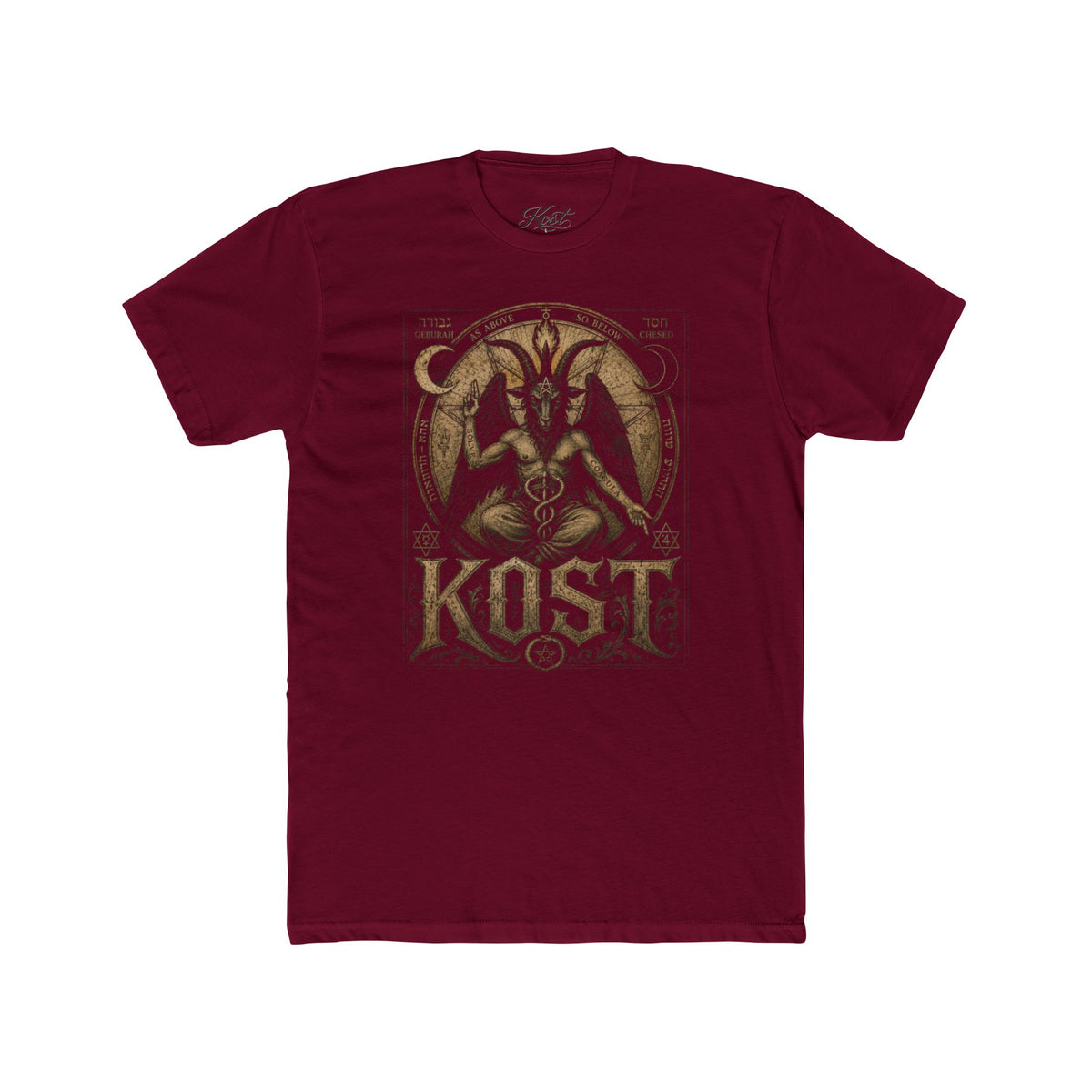 Baphomet Graphic Tee — KOST Occult Goat Sigil Shirt