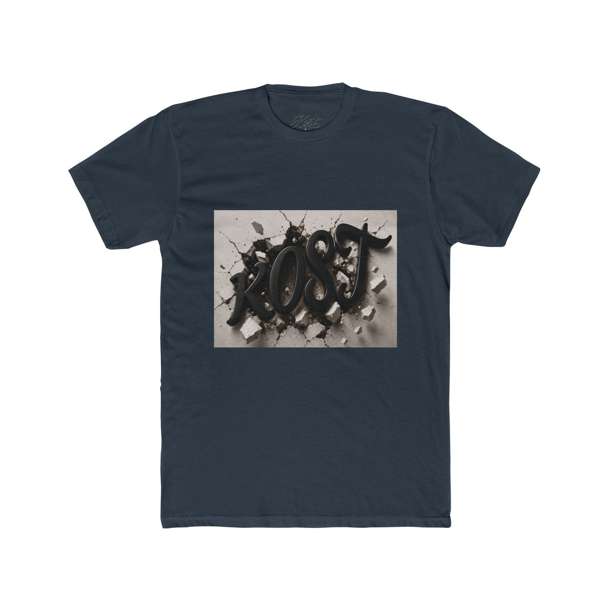 Abstract Black Brushstroke Art T‑Shirt