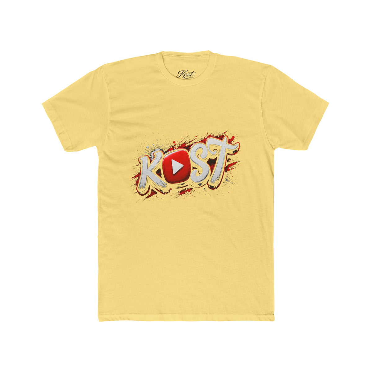 YouTuber 'Kost' Logo Tee — Graphic Streetwear Crewneck