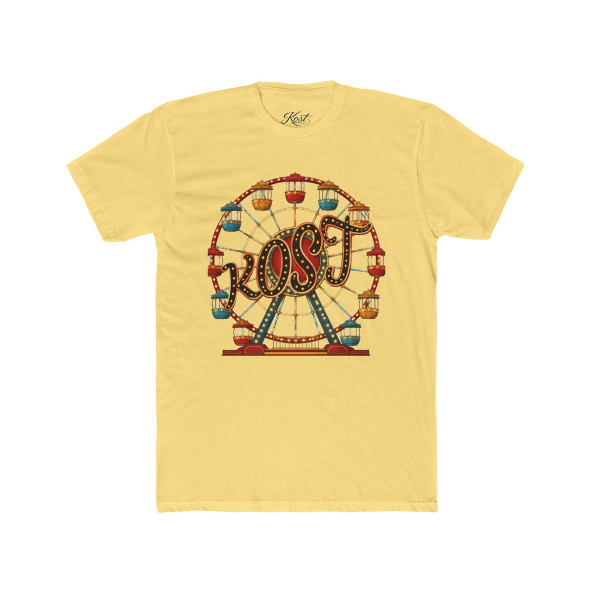Vintage Ferris Wheel Amusement Park Cotton Tee