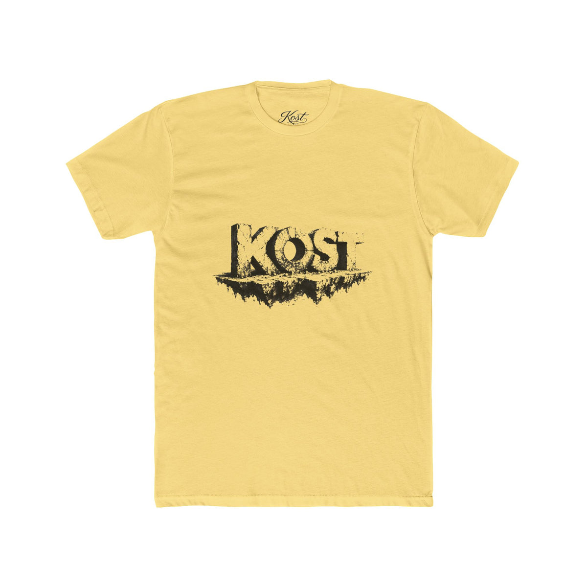 Kost Logo Tee — Grunge Black Graphic Cotton T-Shirt
