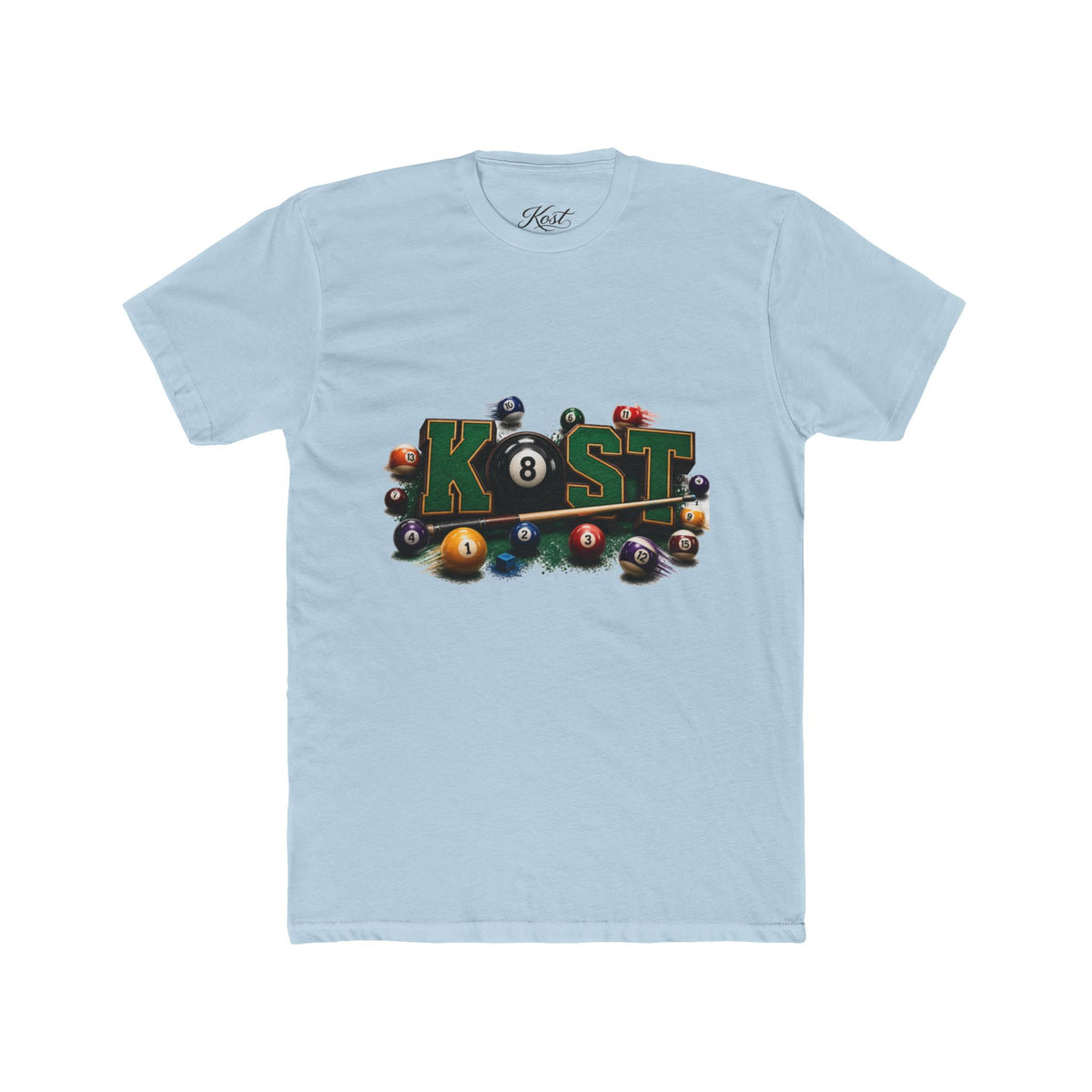 Pool Balls KOST Crew Tee — Billiards Graphic T-Shirt