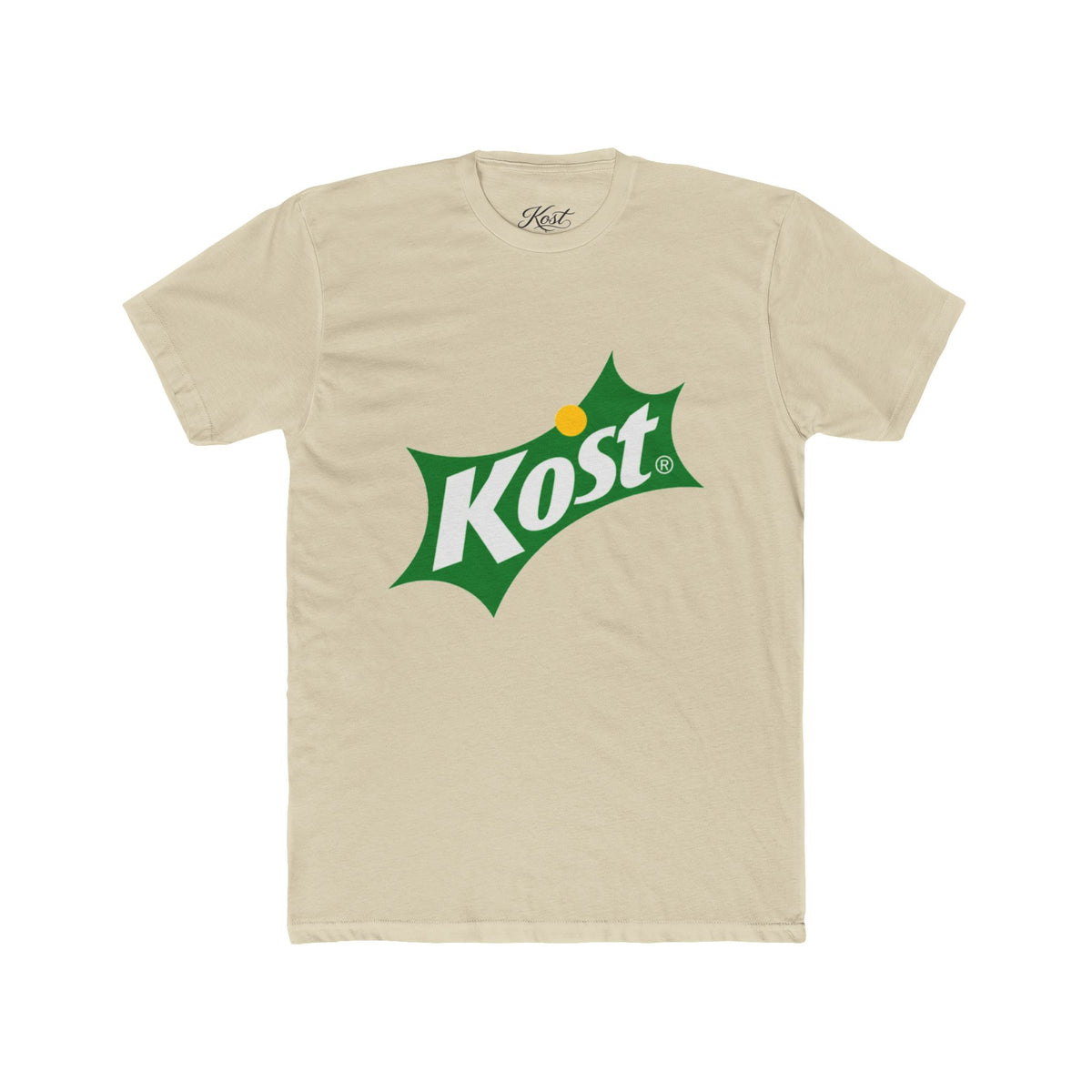 Kost Logo T-Shirt — Retro Green & Yellow Soda-Inspired Tee