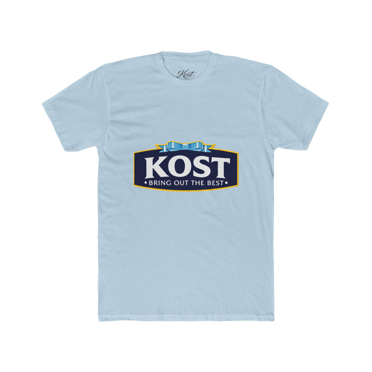 KOST Logo Tee — 'Bring Out The Best' Retro Badge Cotton T‑Shirt