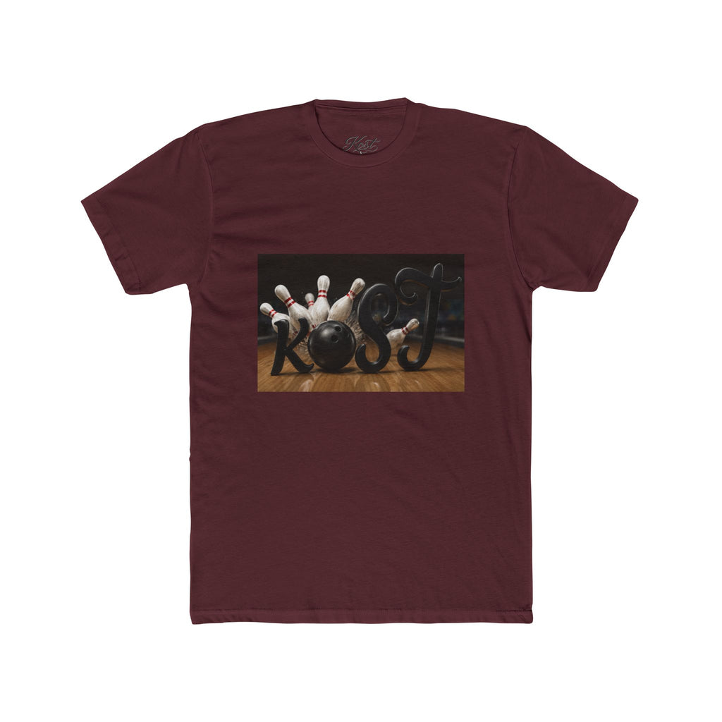 Bowling Strike T‑Shirt — Vintage Pins & Ball Graphic Tee for Bowlers
