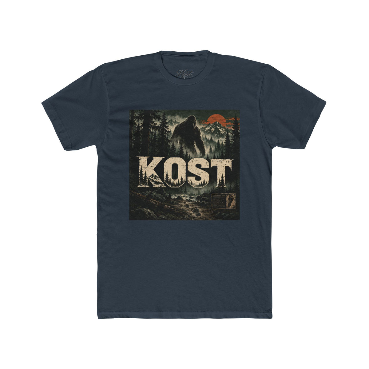 KOST Bigfoot Forest Tee — Vintage Sasquatch Mountain Graphic Shirt