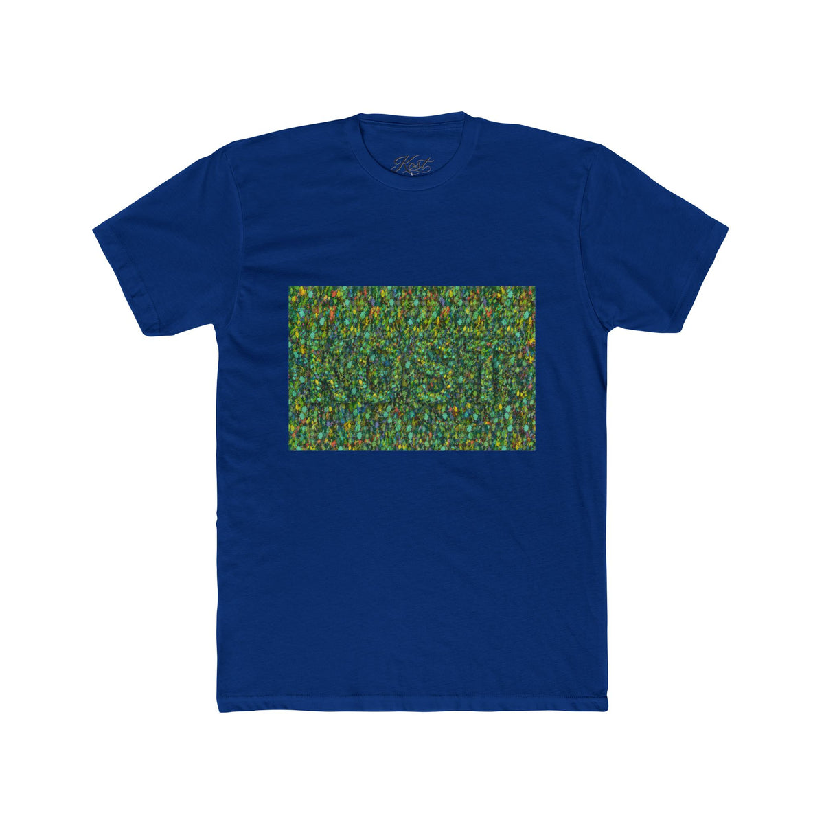 Abstract Mosaic Green Pattern T‑Shirt
