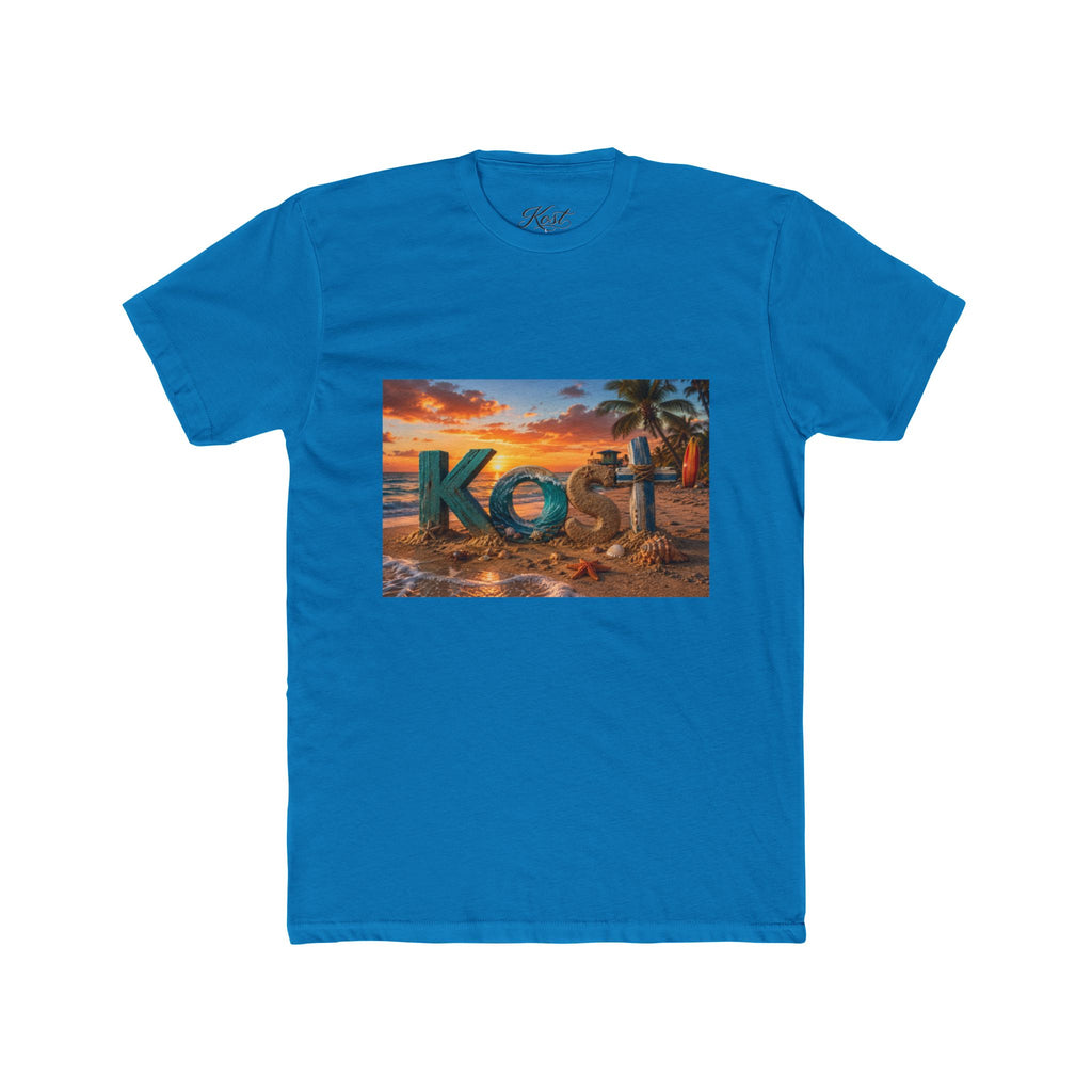 T-Shirt — 'Kost' Tropical Beach Sunset Graphic Tee