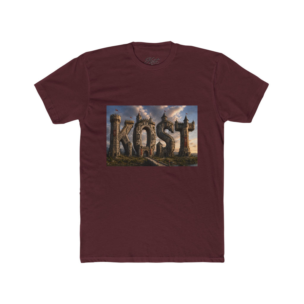 KOST Fantasy Stone Logo Tee — Epic Castle Adventure Graphic T-Shirt